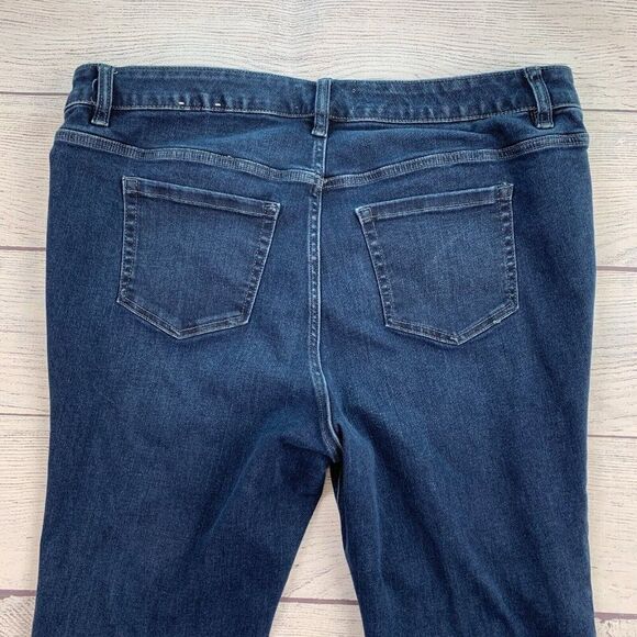 Lane Bryant sz 18 S High Rise Straight Flex Magic Waistband Inseam 27.5" - Picture 7 of 11